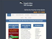 Tablet Screenshot of coachtransportgroup.com